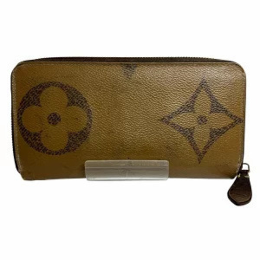 Louis Vuitton Giant Monogram Reverse Wallet Long Zippy Brown